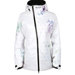 686 Women Glacier Hydra Insulated Jacket (XS) Geo Palm used but good!
